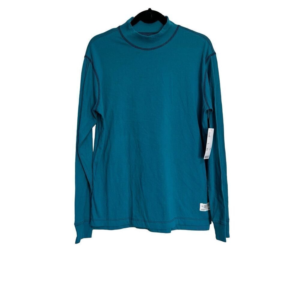 BDG Urban Outfitters Tee Womens Size Small Blue Long Sleeve‎ Mock Neck NWT